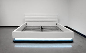 Ramirez Modern Leather Bed with LED Lights