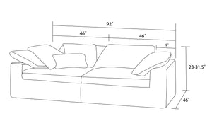 2 PIECES MËLO MODULAR CUSTOMIZABLE SECTIONAL