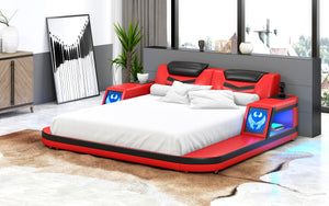 Maeve Modern Leather Bed