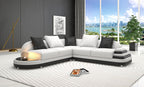 Lillian Small Modern Leather Sectional