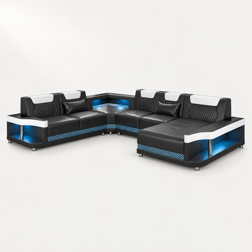 NEXA Living System on warm grey studio background