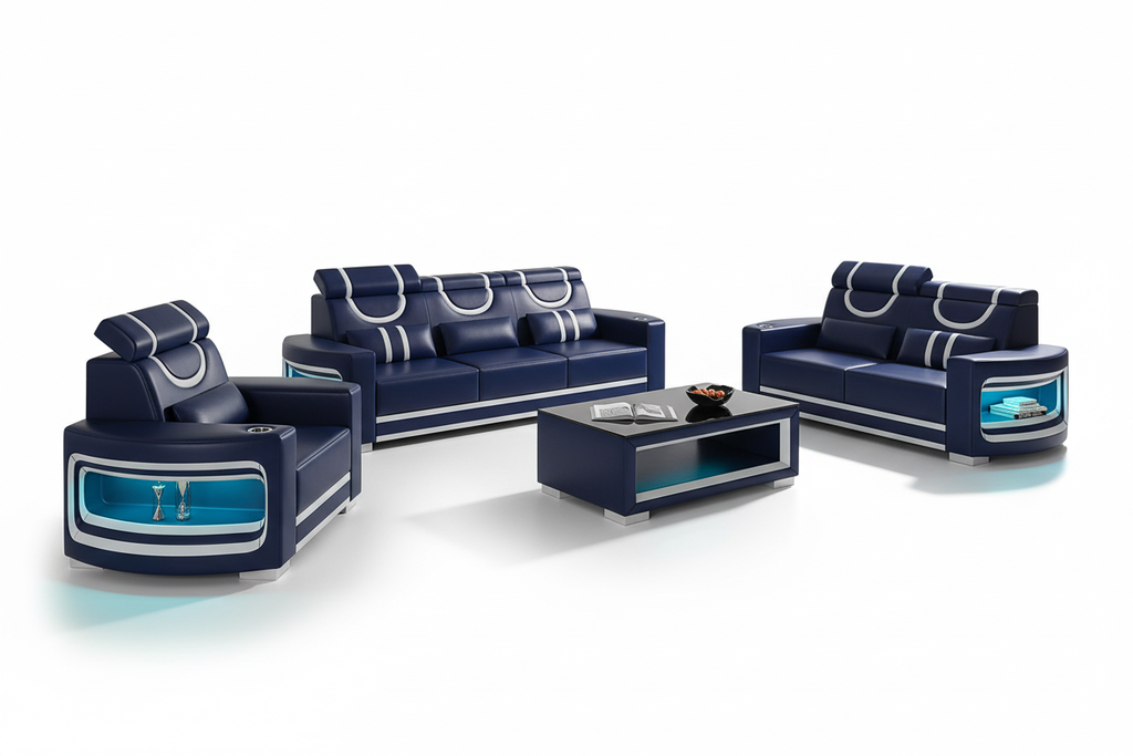 Luca Modern Sofa Set - Blank Background 1