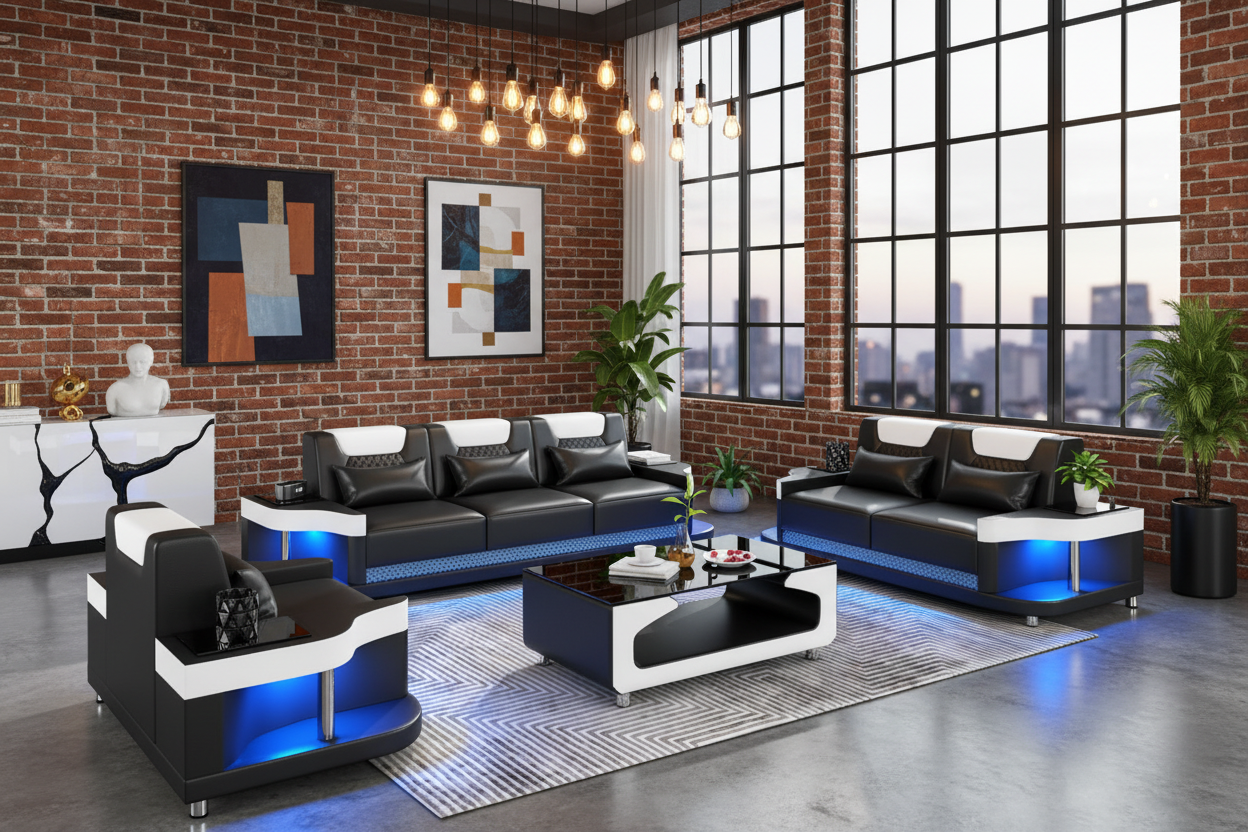 NEXA Sofa Set - Industrial Loft