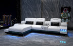 Celsius Mini Modern Leather Sectional