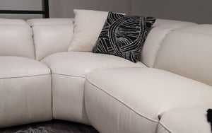 Rose Modern Leather Reclining Sectional