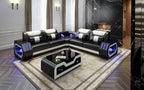 Omont Corner Sectional with Bluetooth Speaker & LED Lights | Smart Modular Sofa