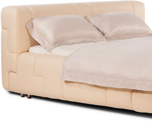 Saint Nazaire White Leather Bed