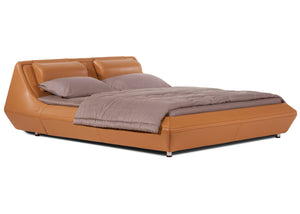 Milan Light Leather Bed