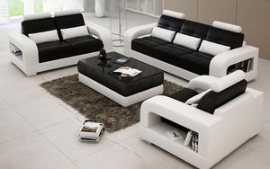 Ulubray Modern Leather Sofa Set