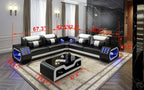 Omont Corner Sectional with Bluetooth Speaker & LED Lights | Smart Modular Sofa