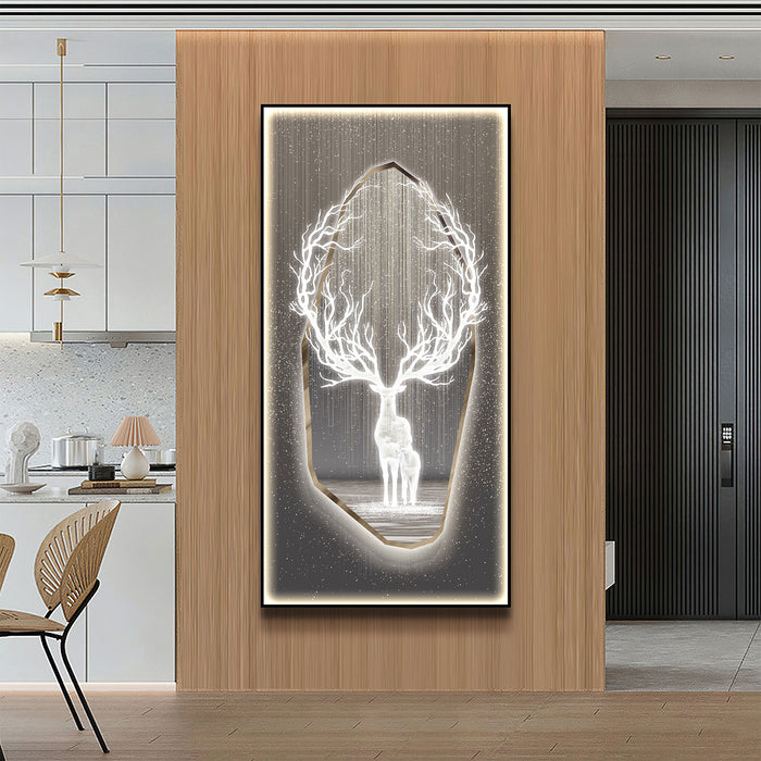 Futuristic Wall Art Moonlight Little Deer