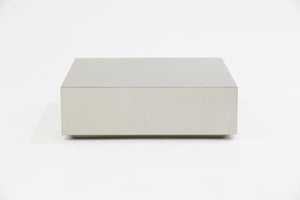 Antu Modern Brushed Stainless Steel Coffee Table