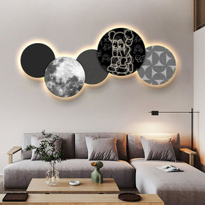 Futuristic Wall Art Geometric Shapes Ⅱ