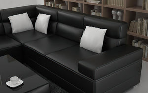 Zeal Modern U-Shape Leather Sectional