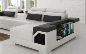 Talos Small Modern Leather Sectional