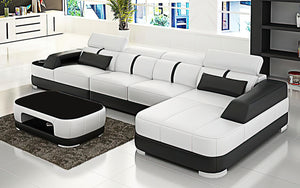 Grimdale Small Modern Leather Sectional