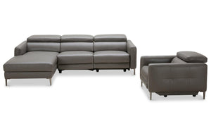 Kaplan Reclining Sectional With Chair