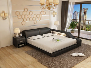 Modern Leather Bed