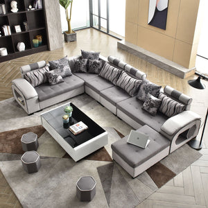 Selena Grey & Light Grey Modular Sectional