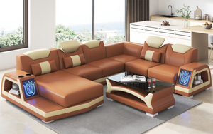 Vincenzo Futuristic Modern Sectional With Illuminating LED Customize Design