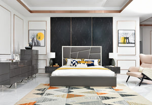 Ceremy Modern Grey Bed