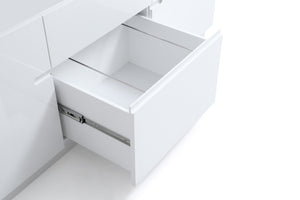 Stuii Modern White Office Credenza