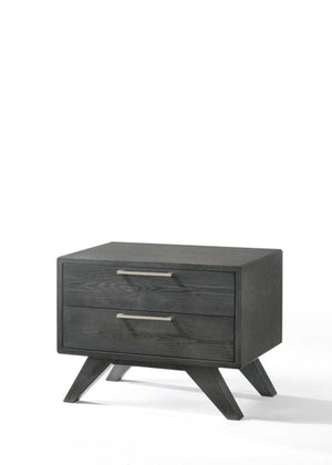 Salimon Modern Grey Wash Nightstand