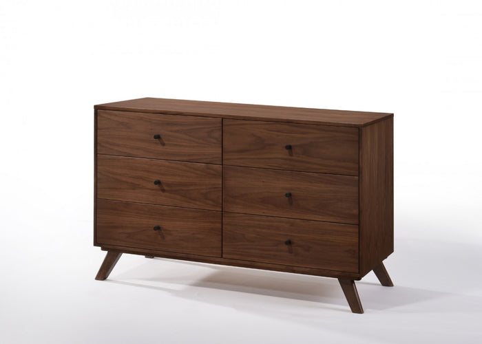 Astima Modern Grey & Walnut Dresser