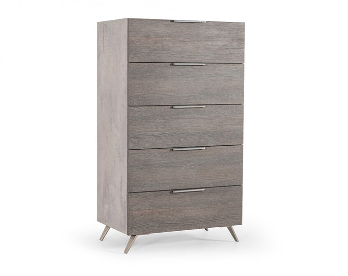 Brubon Modern Faux Concrete & Grey Chest