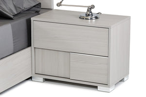 Erica Italian Modern Grey Bedroom Set