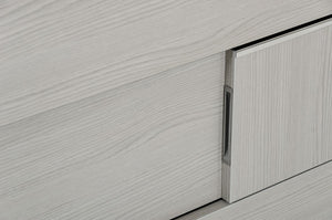 Modrest Izaan Italian Modern Grey Dresser & Mirror