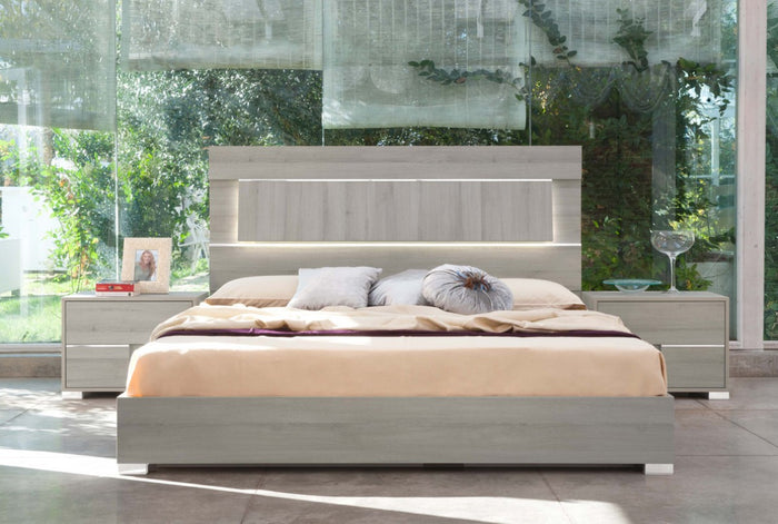 Erica Italian Modern Grey Bedroom Set