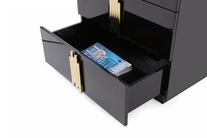 Tavi Modern Black & Gold Chest