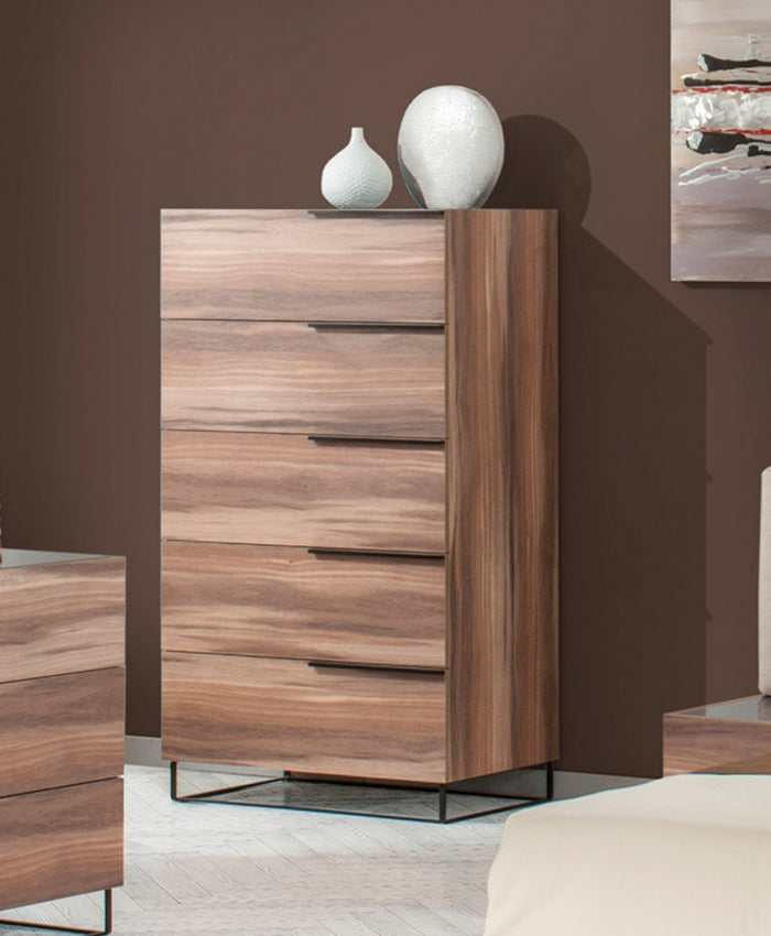 Marilin Italian Modern Walnut Chest