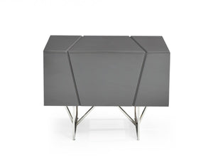 Ceremy Modern Grey Nightstand