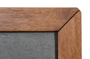 Sohu Modern Grey & Walnut Bed