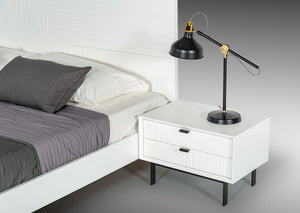 Vanity Contemporary White Nightstand